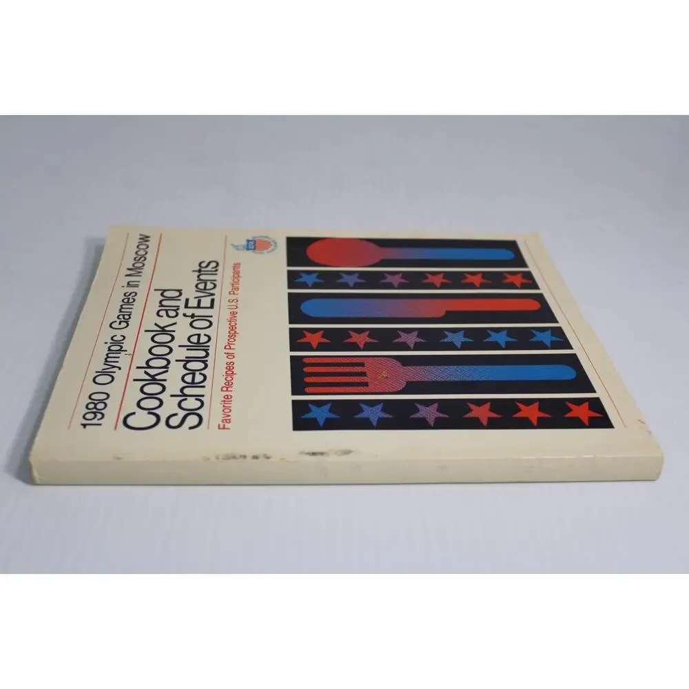 Vintage 1980 Moscow Olympics US Team Boycott Cookbook Schedule of Events 1979
